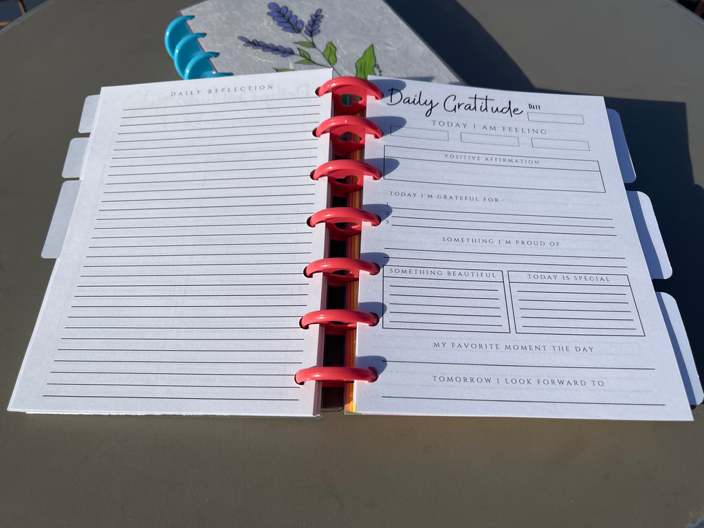 Daily Gratitude Inserts – 5x7 Disc Bound