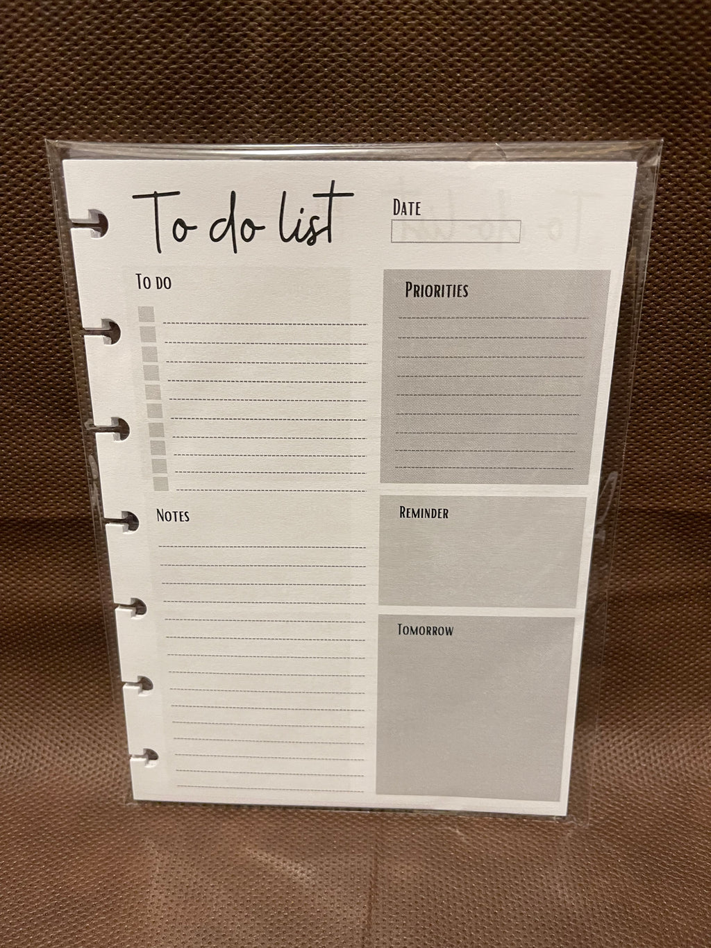 To-Do List Inserts – 5x7 Disc Bound