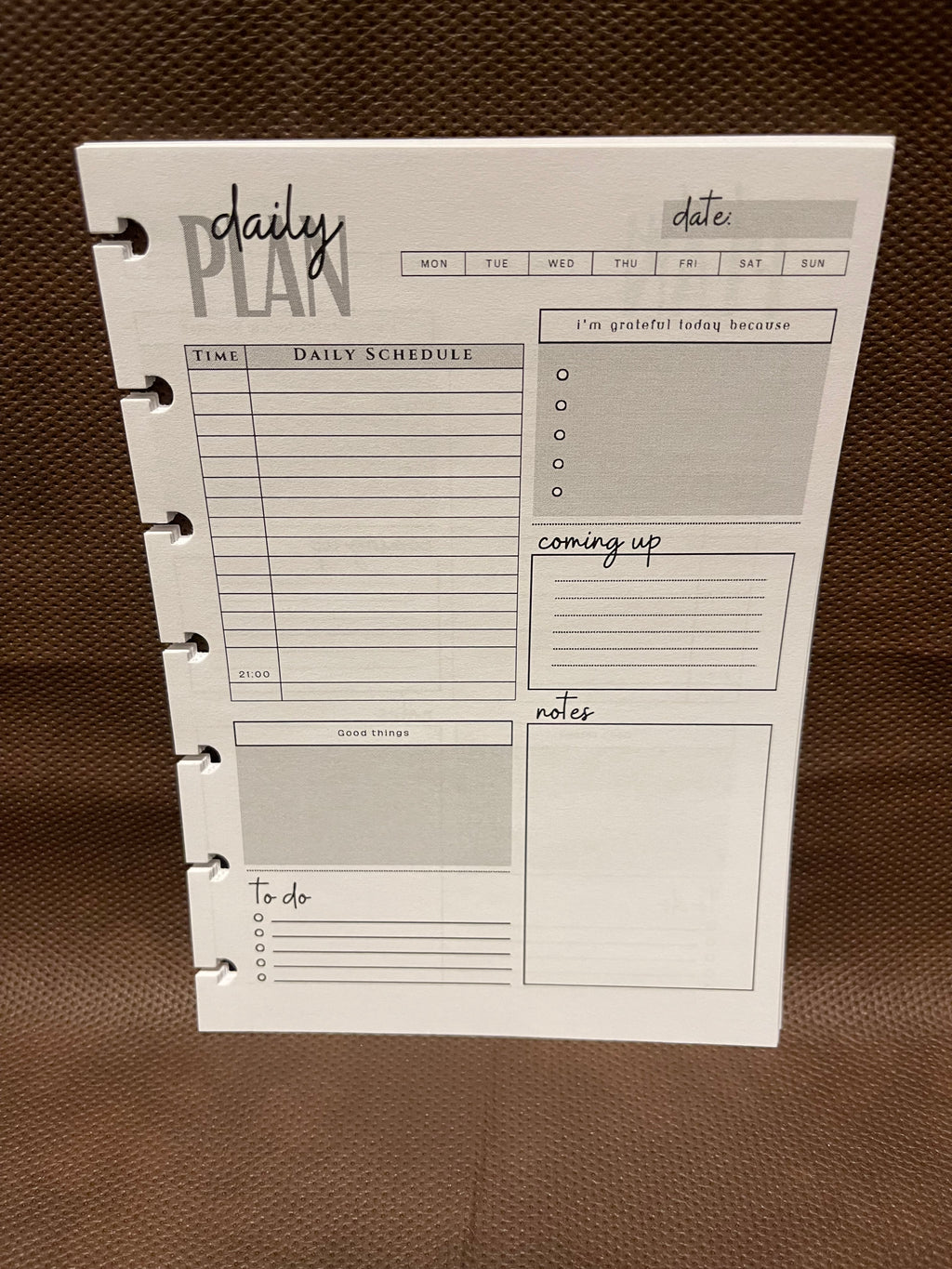 Monthly Planner Insert Pack – 5x7 Disc Bound