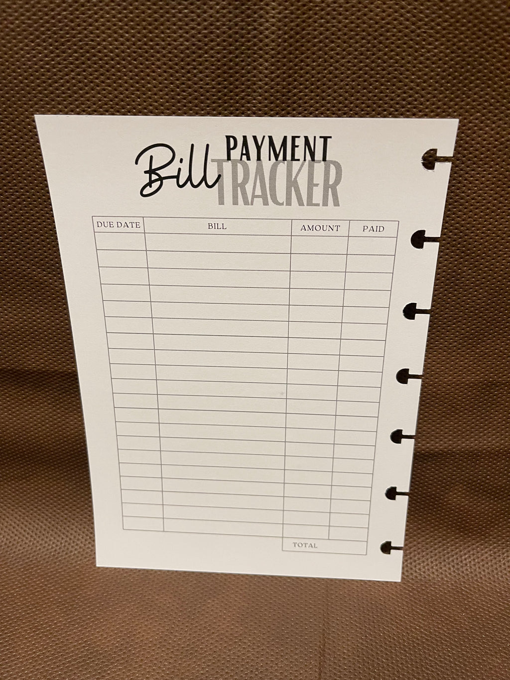 Monthly Planner Insert Pack – 5x7 Disc Bound